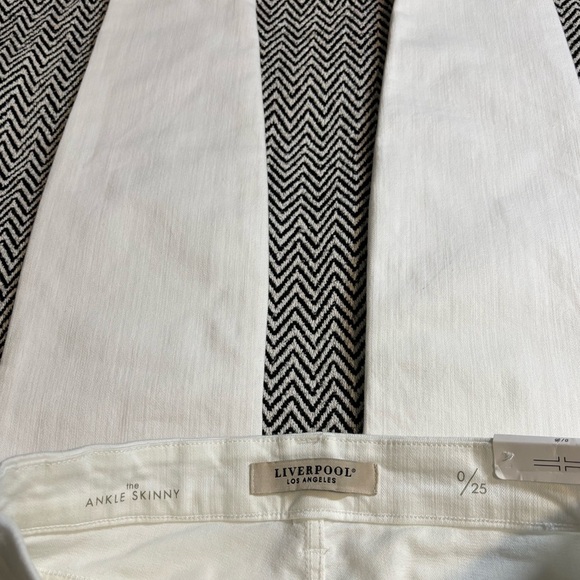 Liverpool The Gia Glider Ankle Skinny Jeans In White | Pull On Jeans | Sz 25 - Picture 4 of 7